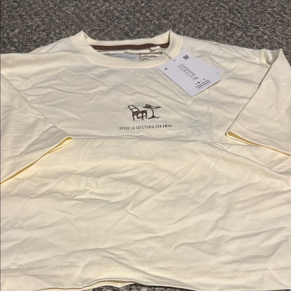 Cream Graphic Tee